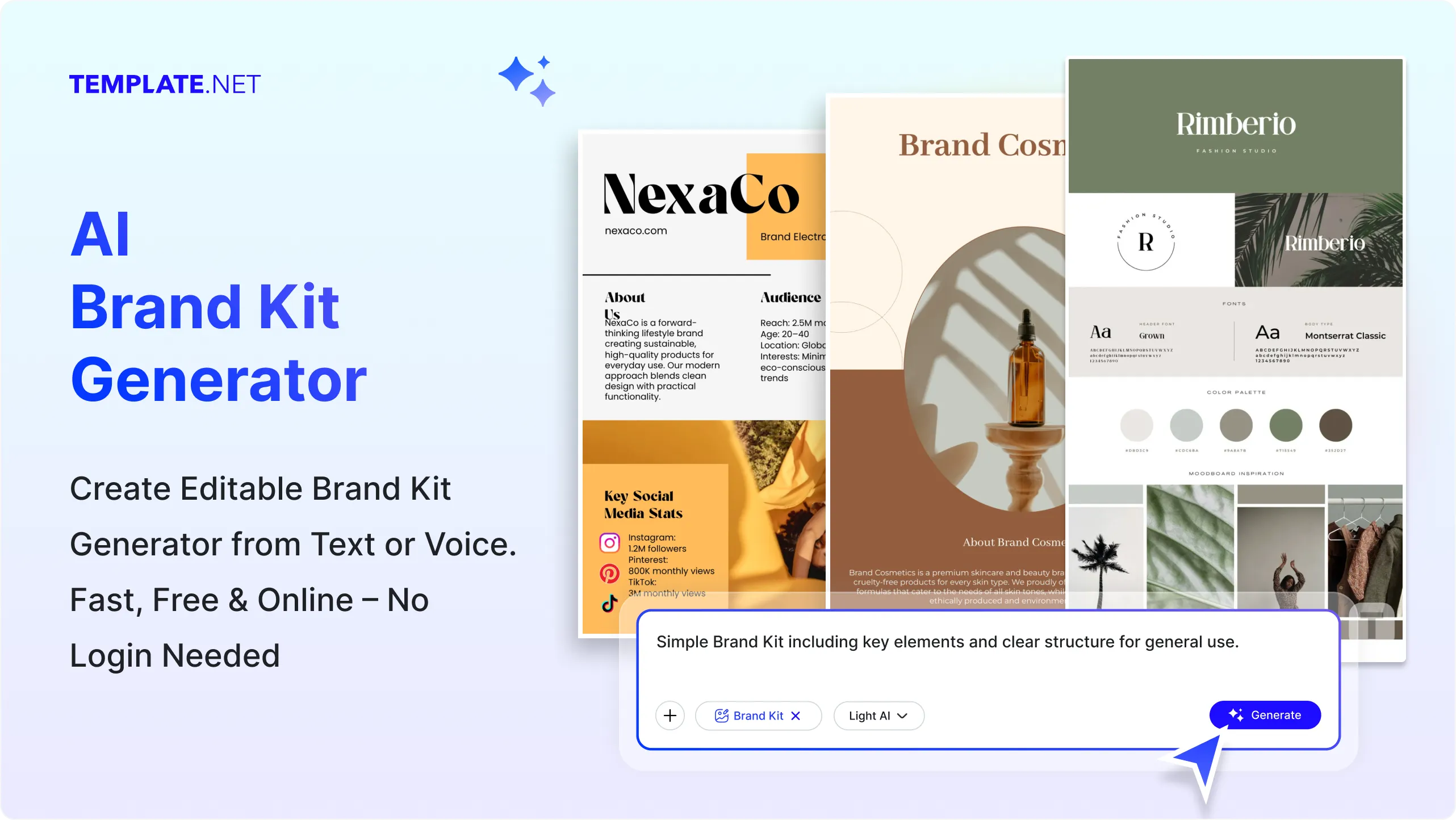 Free AI Brand Kit Generator, Create Brand Identity Designs Online